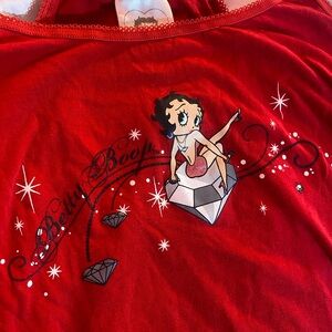 Y2K Betty boop tank top